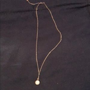 Simulated diamond necklace